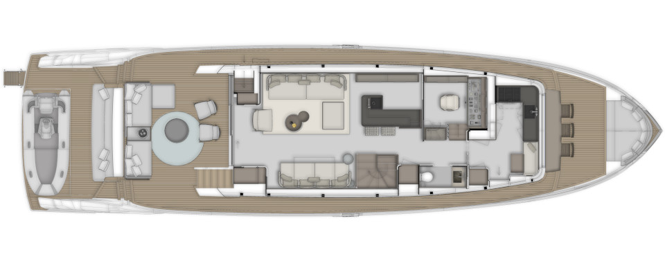 Яхта Ferretti Yachts INFYNITO 80 фото 3.2