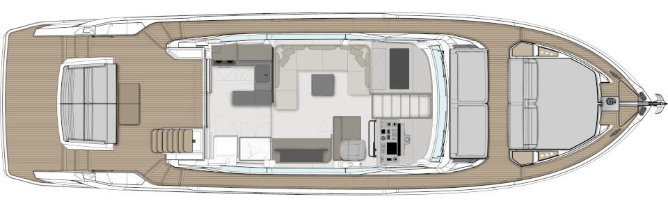 Яхта Ferretti Yachts 580 фото 3.2