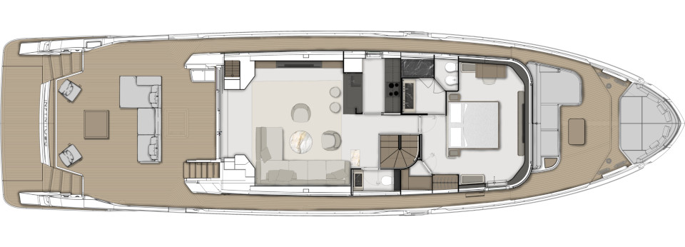 Яхта Ferretti Yachts INFYNITO 90 фото 3.4
