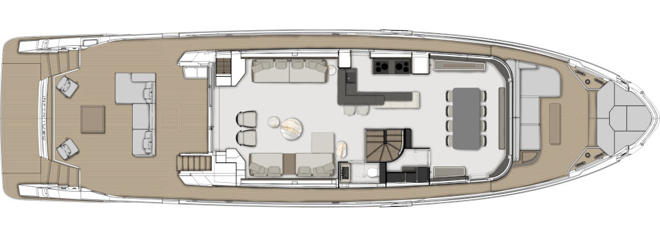 Яхта Ferretti Yachts INFYNITO 90 фото 3.5