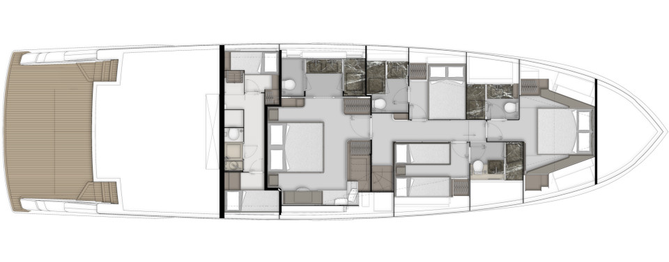 Яхта Ferretti Yachts INFYNITO 80 фото 3.1
