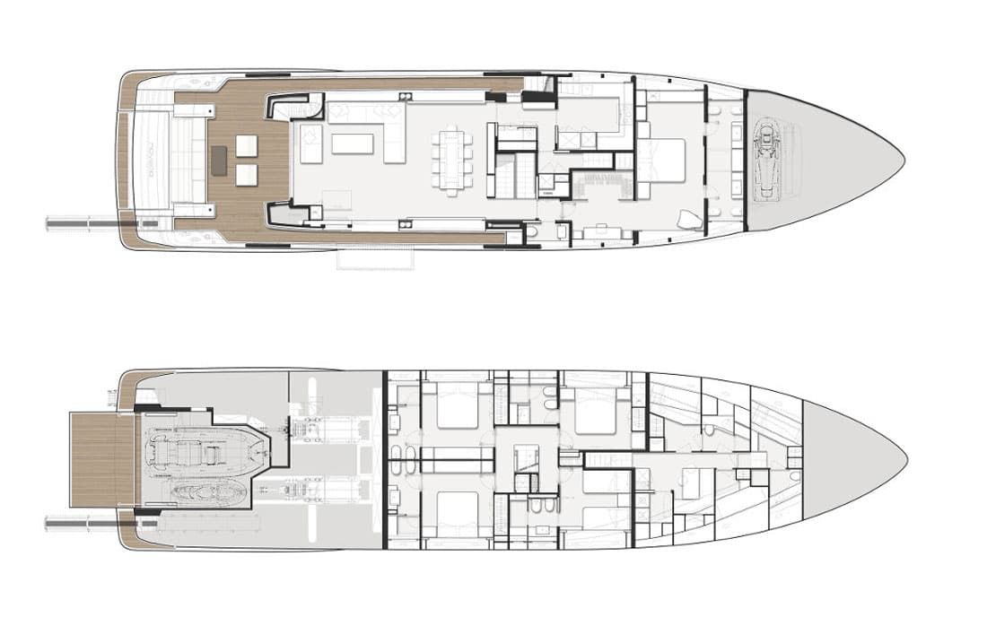 Яхта Custom Line Navetta 33 фото 3.3
