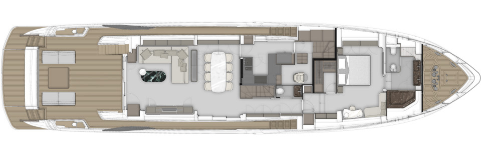 Яхта Ferretti Yachts 940 фото 3.2
