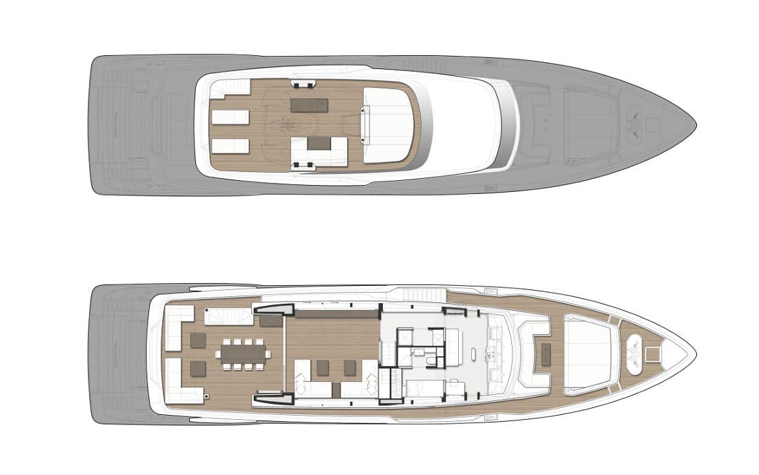 Яхта Custom Line Navetta 33 фото 3.2