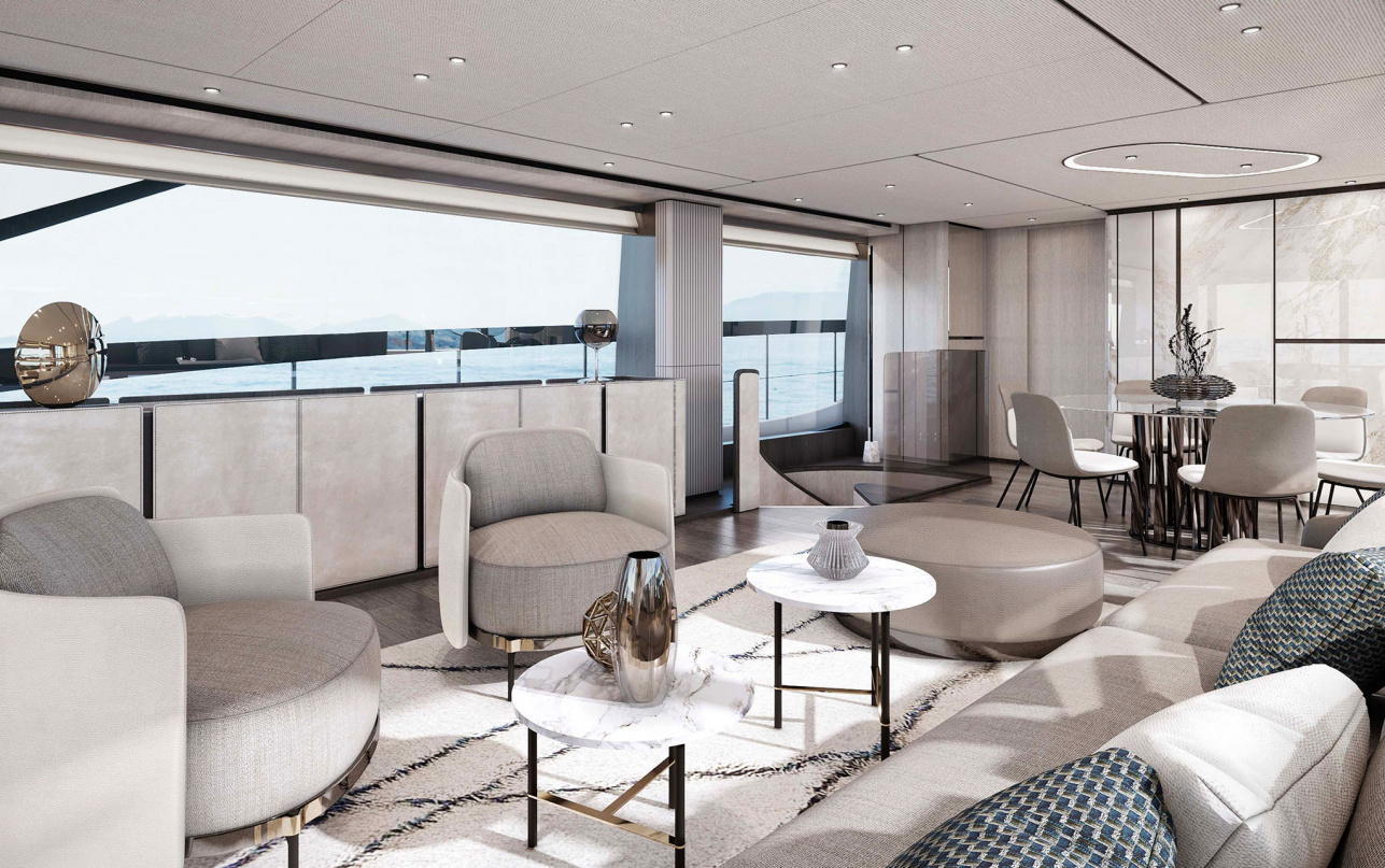 Яхта Ferretti Yachts 860 фото 2.9