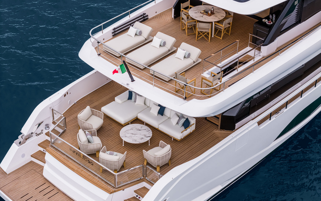 Яхта Ferretti Yachts INFYNITO 90 фото 1.5