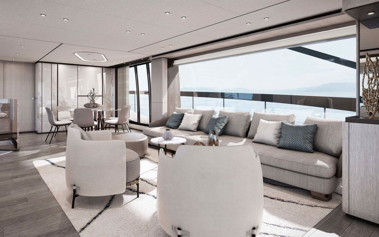 Яхта Ferretti Yachts 860 фото 2.8