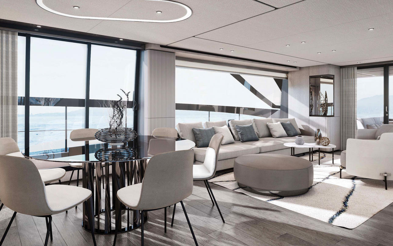 Яхта Ferretti Yachts 860 фото 2.5