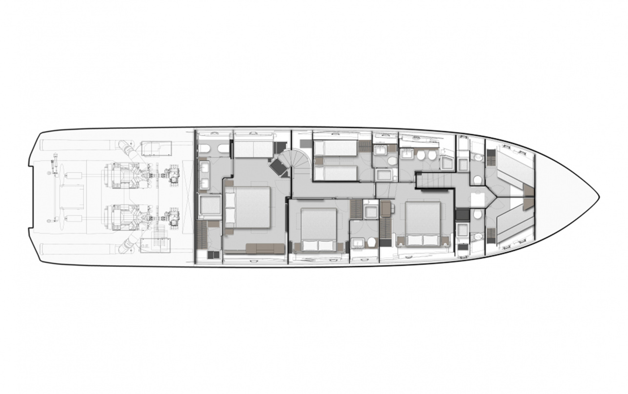 Яхта Ferretti Yachts 860 фото 3.4