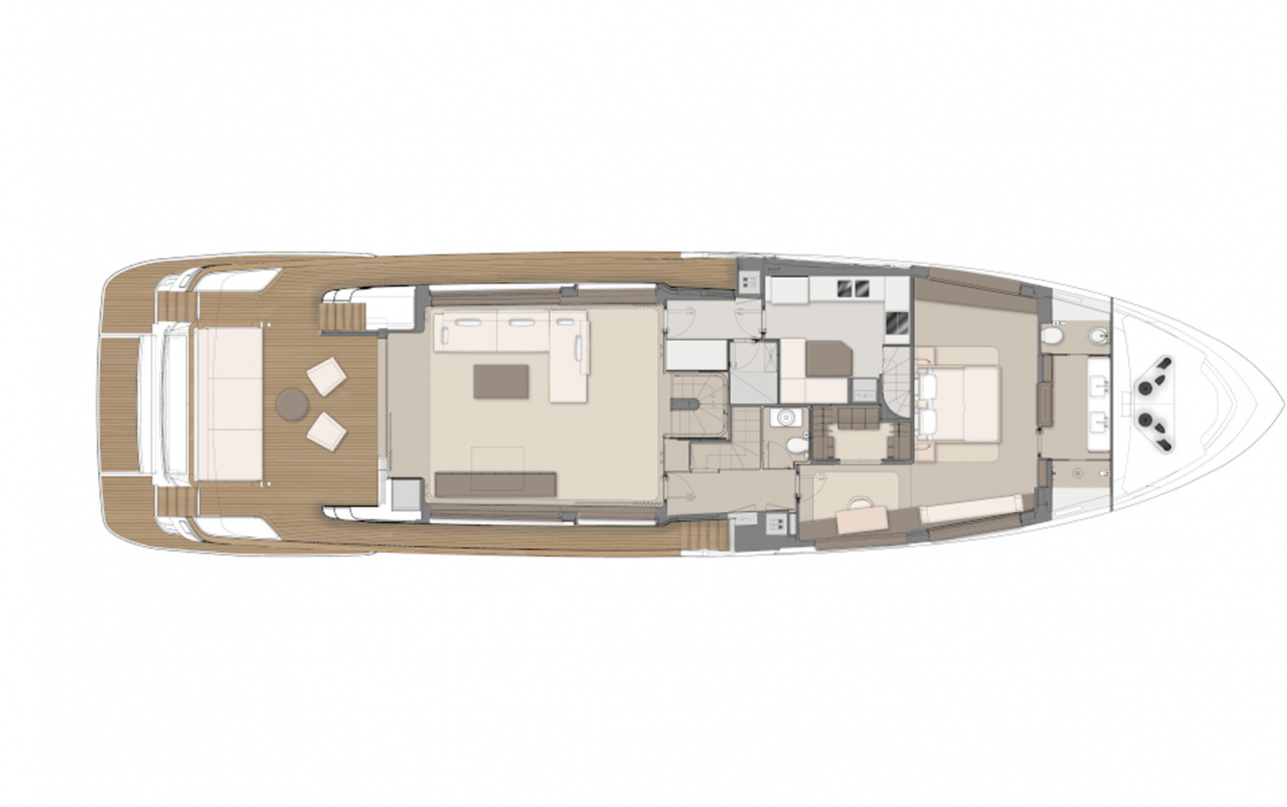 Яхта Custom Line Navetta 30 фото 3.2