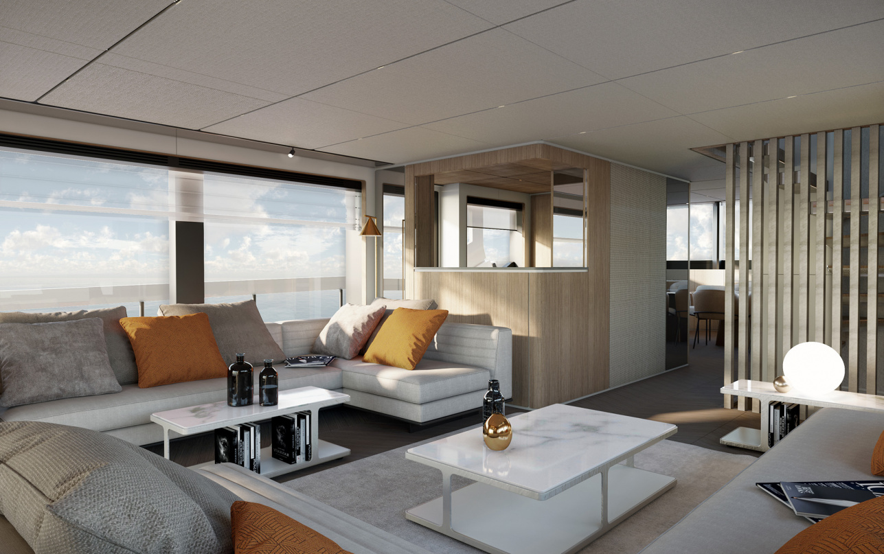 Яхта Ferretti Yachts INFYNITO 90 фото 2.2