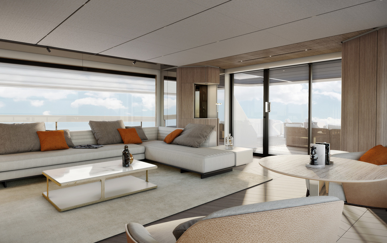 Яхта Ferretti Yachts INFYNITO 90 фото 2.1