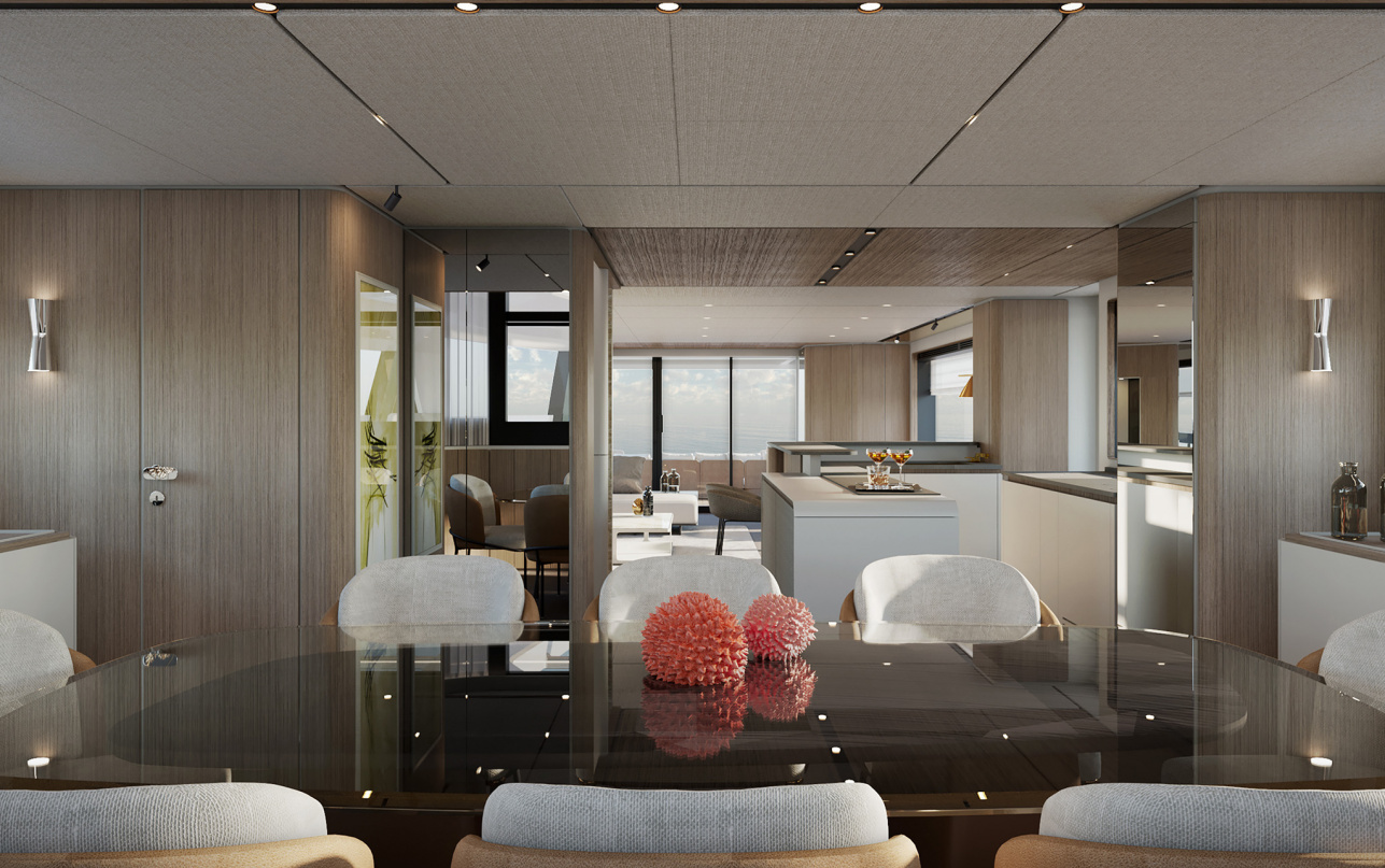 Яхта Ferretti Yachts INFYNITO 90 фото 2.3