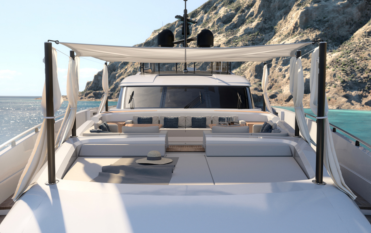 Яхта Custom Line Saetta 140 фото 1.2